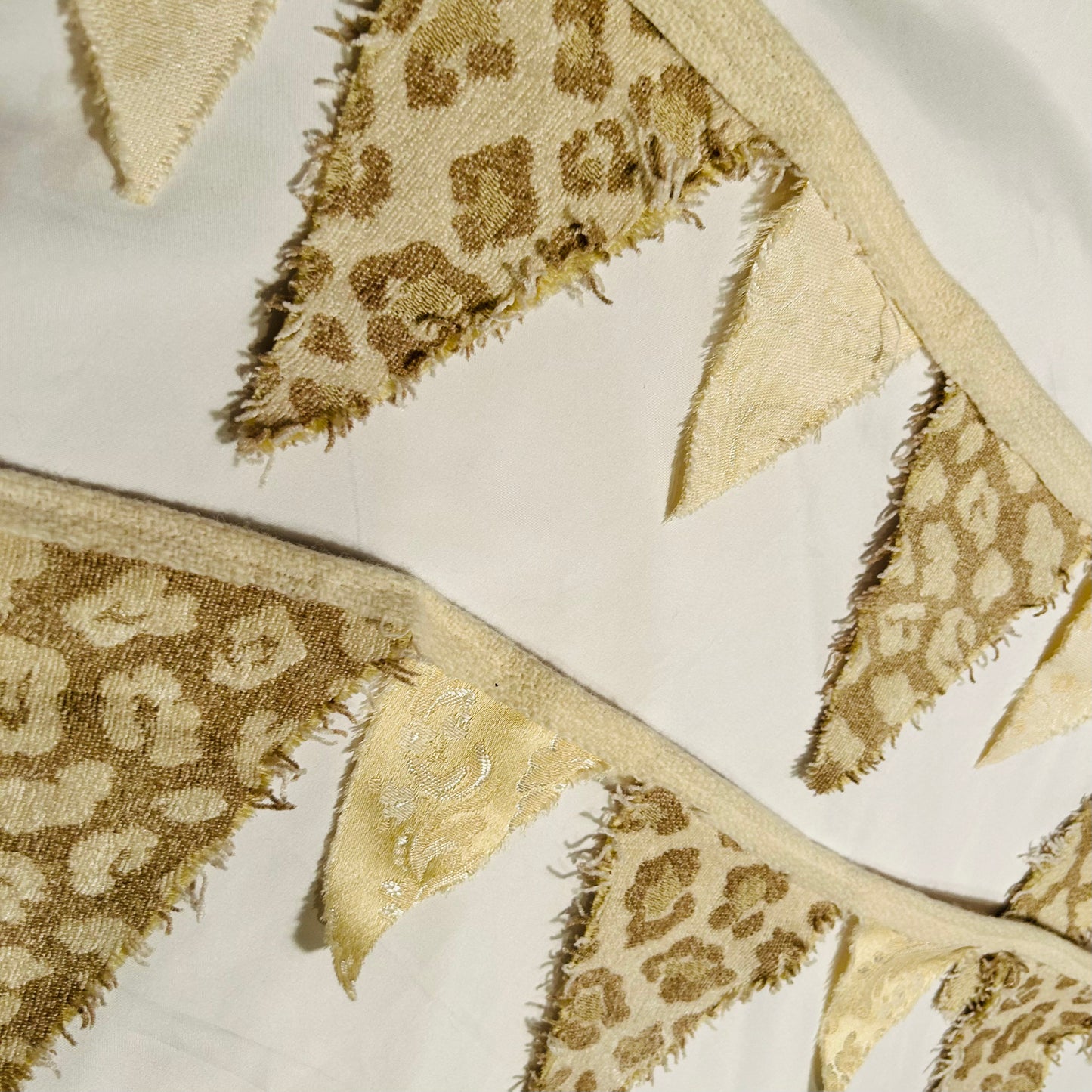 Cream Bunting Banner, 68 inches
