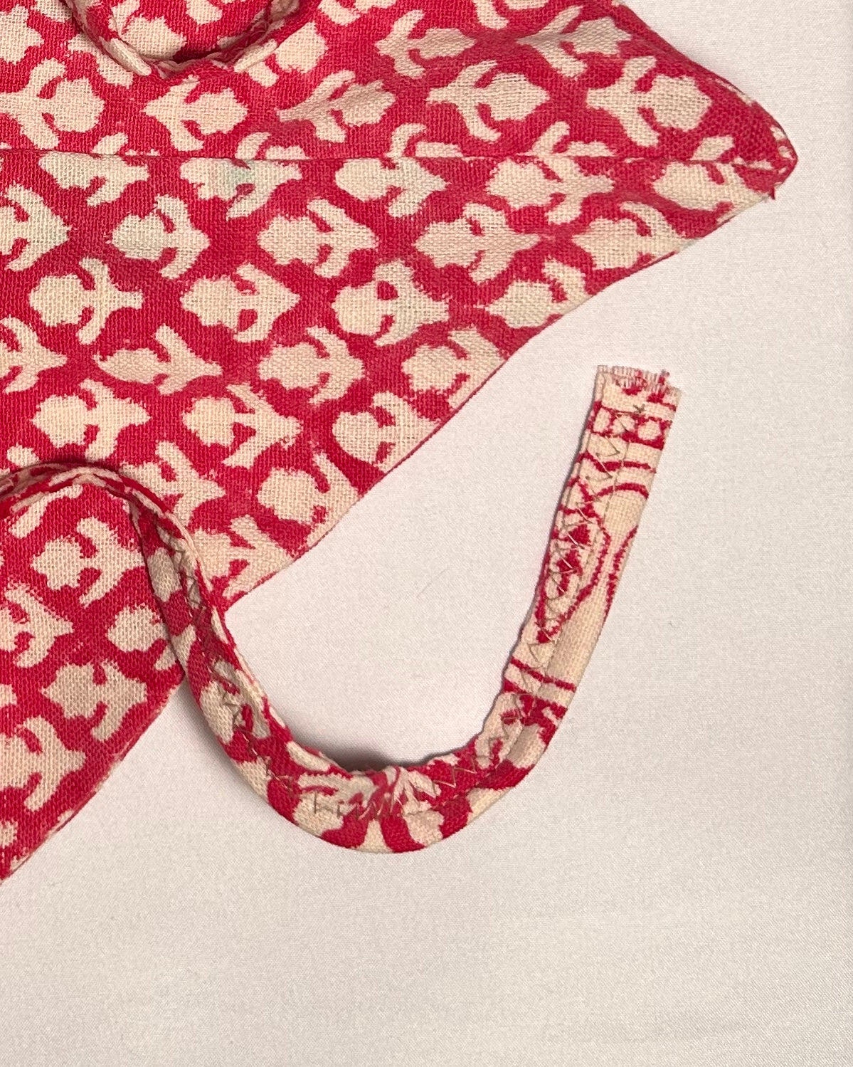Budding Batik, UpCycled Fabric Head Kerchief