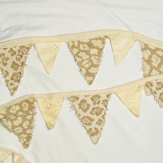 Cream Bunting Banner, 68 inches