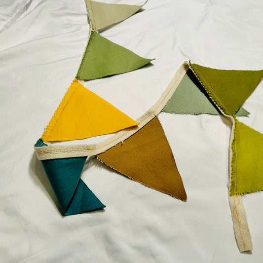 Green Multi Bunting Banner, 50 inches