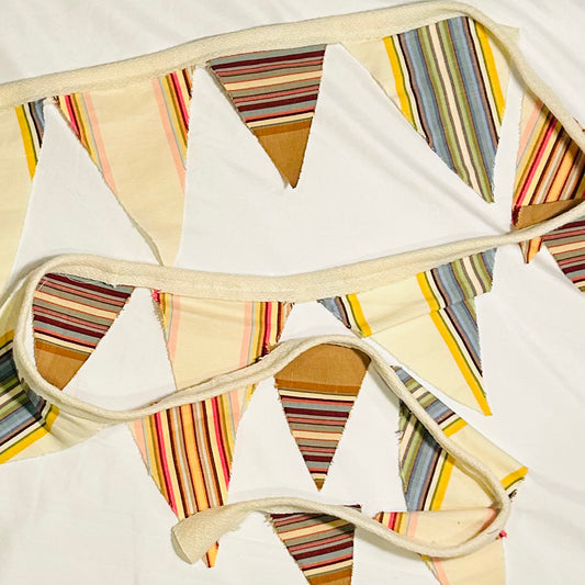 Striped Multi Bunting Banner, 86 inches
