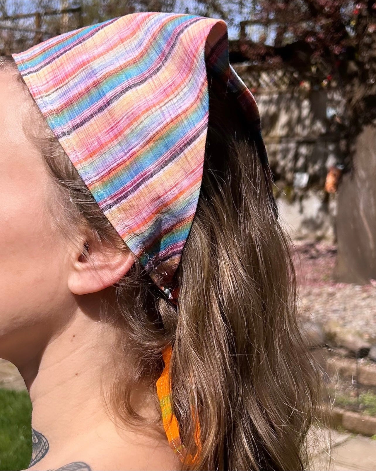 Bulk Candy, UpCycled Fabric Head Kerchief SAMPLE