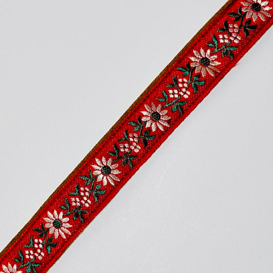 Folk Yeah, Jacquard Ribbon & Suede Choker