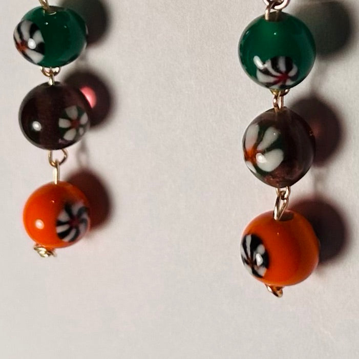 Penny Candy, Beaded Drop Earrings