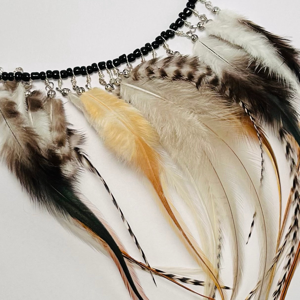 Rooster Rock, Feathered & Beaded Choker