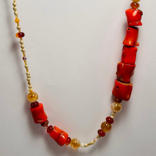 Drawn Butter, Beaded Necklace