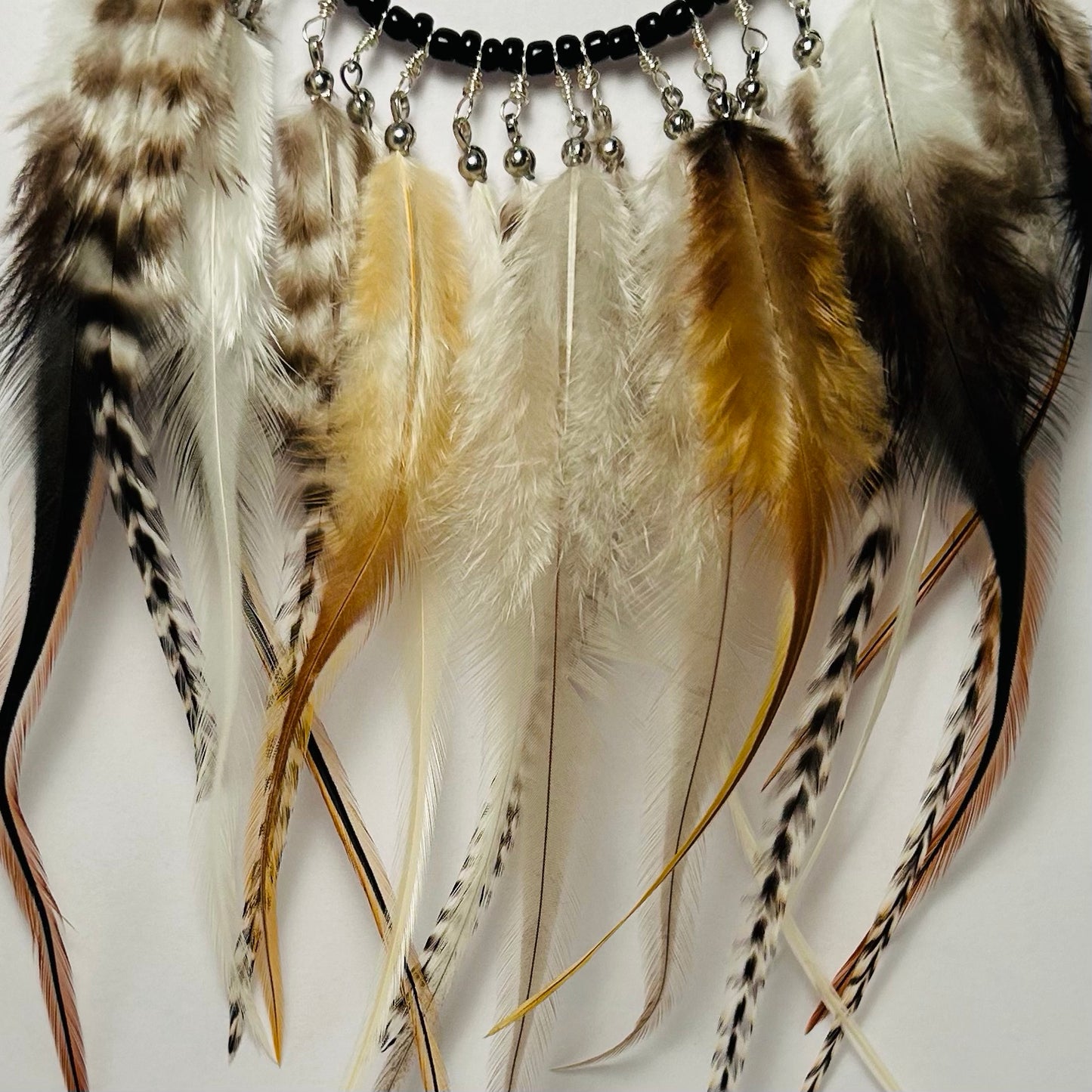 Rooster Rock, Feathered & Beaded Choker