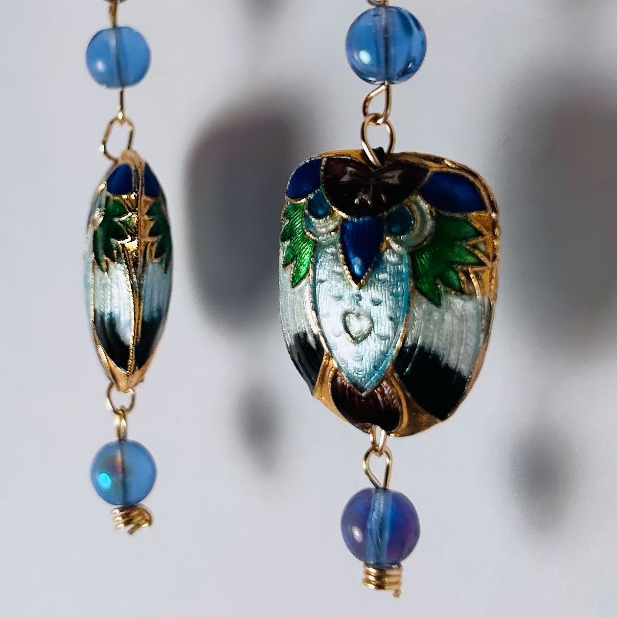 Who’s Whom, Dangling Cloisonné Earrings