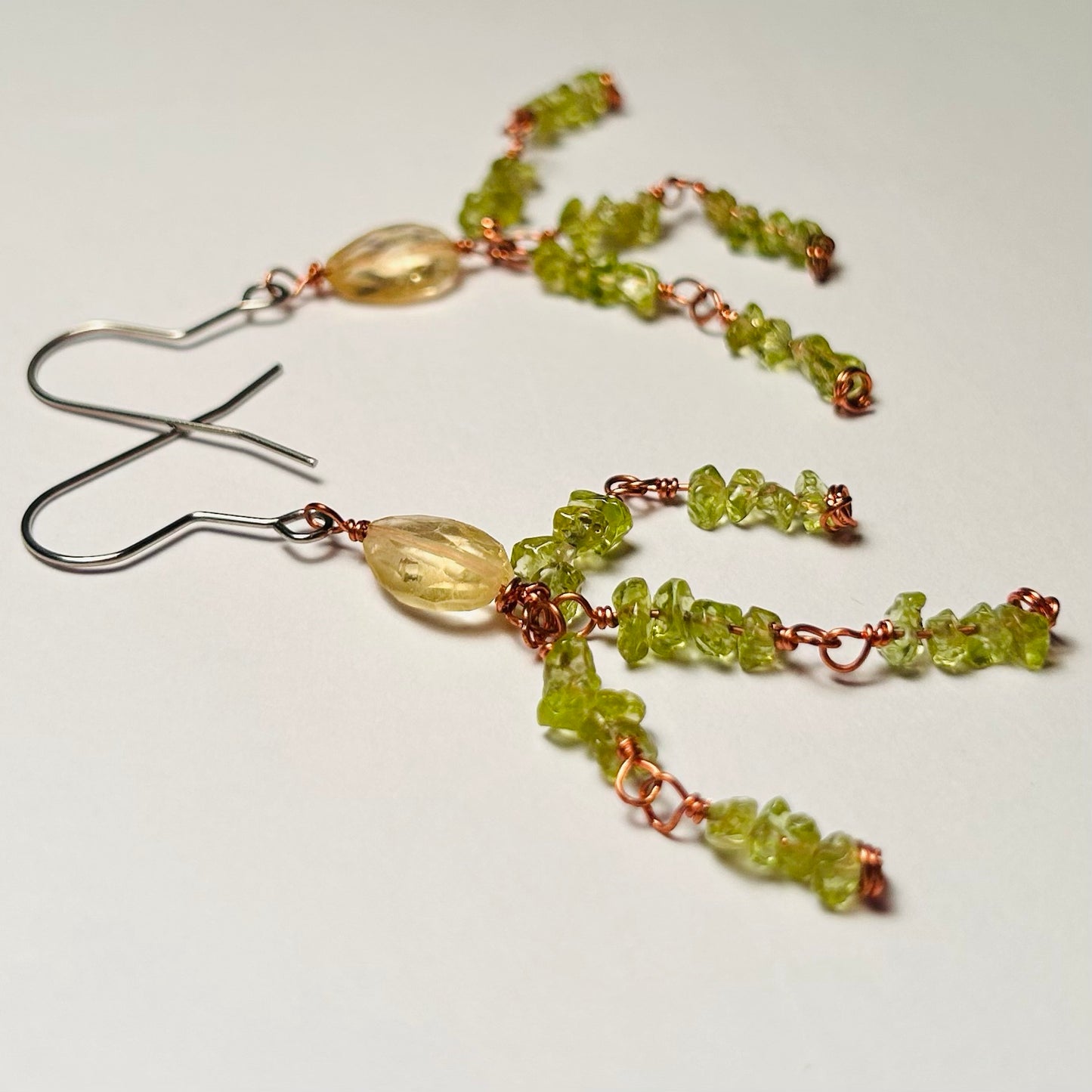 August Baby, Beaded Gemstone Earrings