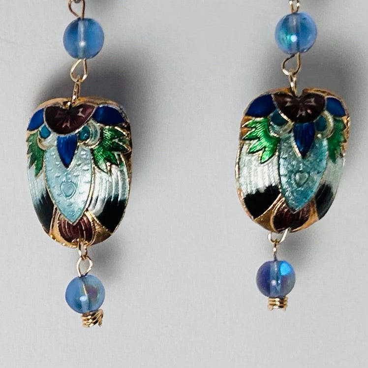 Who’s Whom, Dangling Cloisonné Earrings